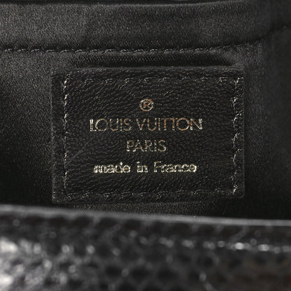 Louis Vuitton Mousseline Mink Lizard Beaded Demi Lune MM Black 6 of 9