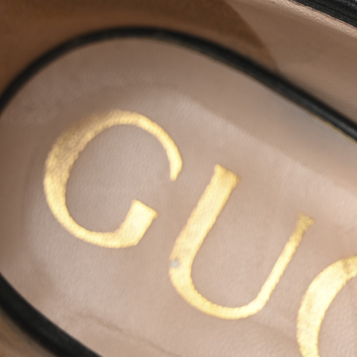 Nappa Charlotte Chevron Matelasse Double G 95mm Pumps 37.5 Black
