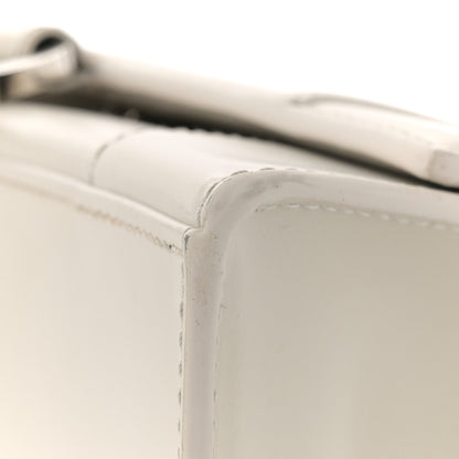 Balenciaga Shiny Box Calfskin Tonal B Small Hourglass Top Handle Bag Chalky White 13 of 13