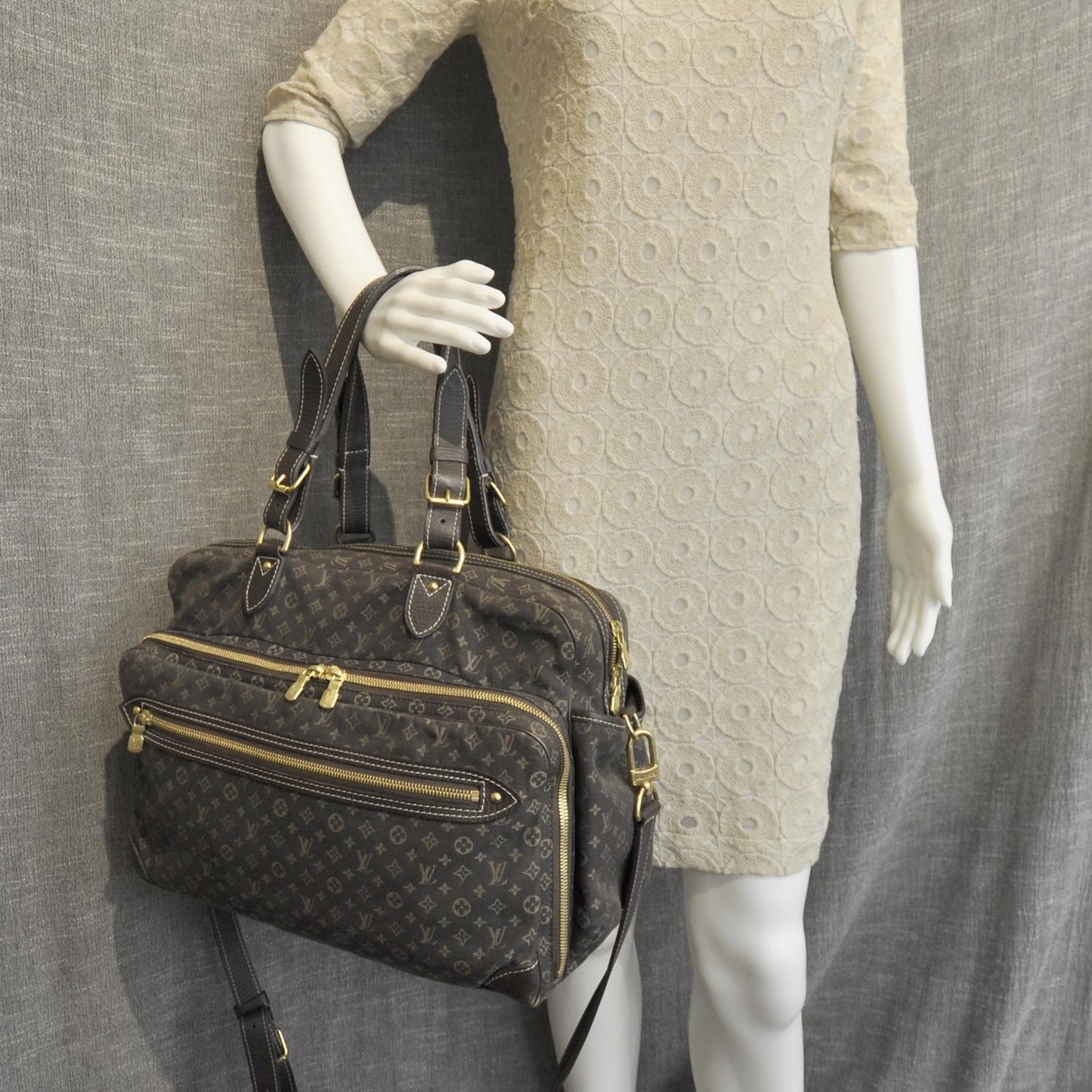 Mini Lin Diaper Bag Ebene