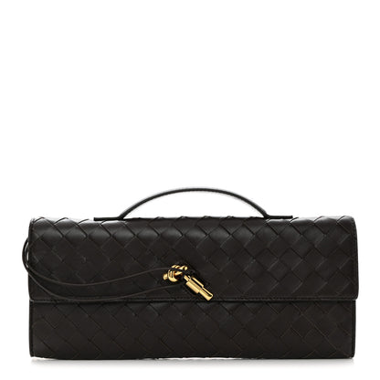 Bottega Veneta Nappa Intrecciato Long Andiamo Top Handle Clutch Fondant 1 of 7