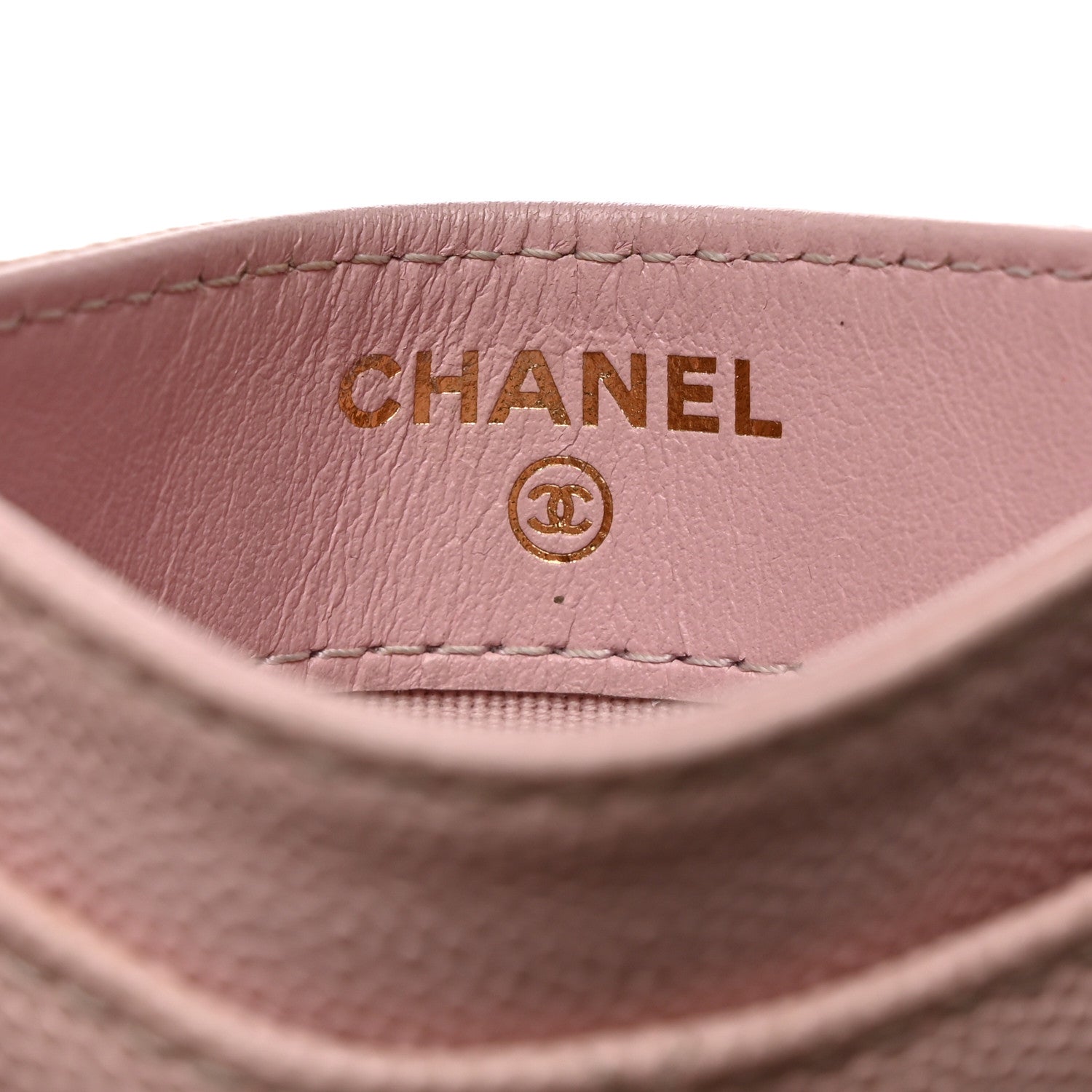 Chanel Caviar Quilted Card Holder Light Pink 6 of 10