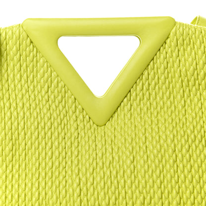 Bottega Veneta Lambskin Knit Large The Point Triangle Bag Seagrass 9 of 9