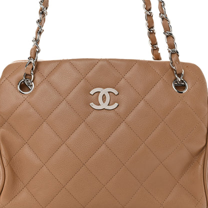 Chanel Caviar Quilted Tote Beige 7 of 10