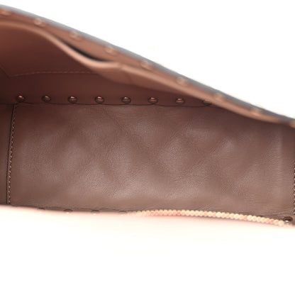 Valentino Garavani Lambskin Medium Rockstud Spike Shoulder Bag Poudre 5 of 10