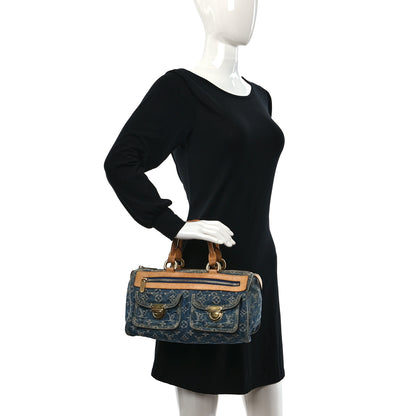 Louis Vuitton Monogram Denim Neo Speedy Blue 2 of 8