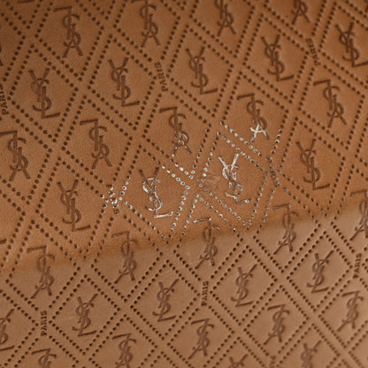 Saint Laurent Calfskin Monogram Take Away Box Dusty Vintage Brown Gold 11 of 11