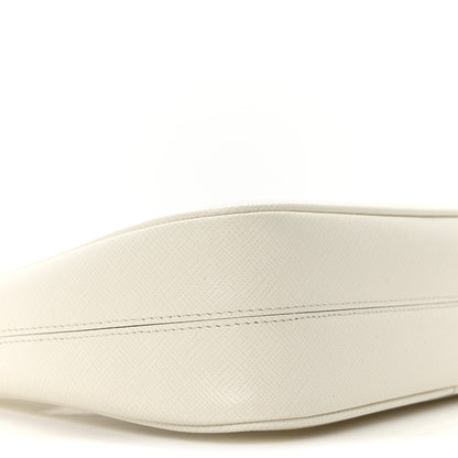 Prada Saffiano Lux Mini Re-Edition Shoulder Bag White 9 of 10