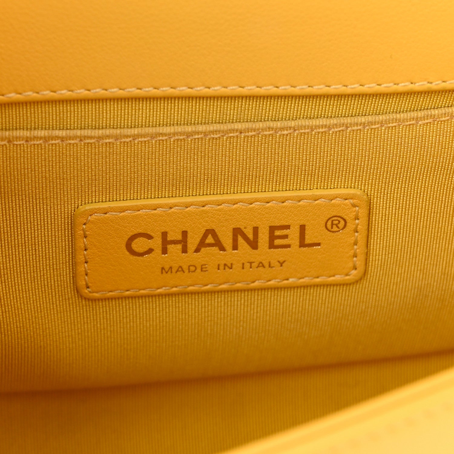Chanel Calfskin Quilted Small Boy Flap Yellow 5 of 12
