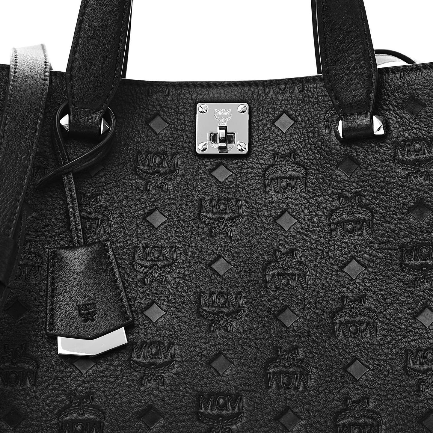 Calfskin Ottomar Monogram Large Essential Tote Black