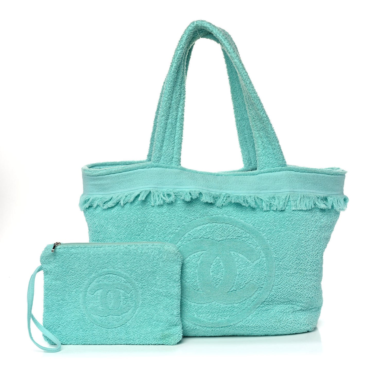 Terry Cotton CC Beach Tote Turquoise