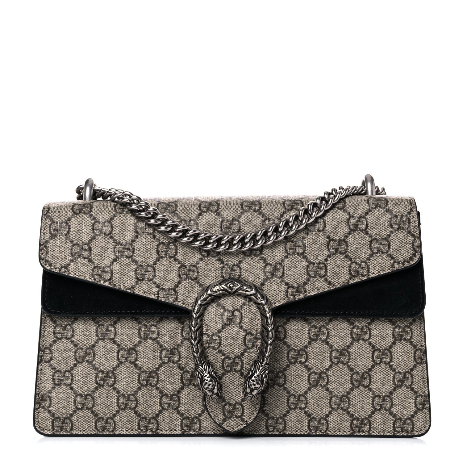 Gucci GG Supreme Monogram Small Dionysus Shoulder Bag Black 1 of 14