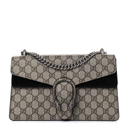Gucci GG Supreme Monogram Small Dionysus Shoulder Bag Black 1 of 14