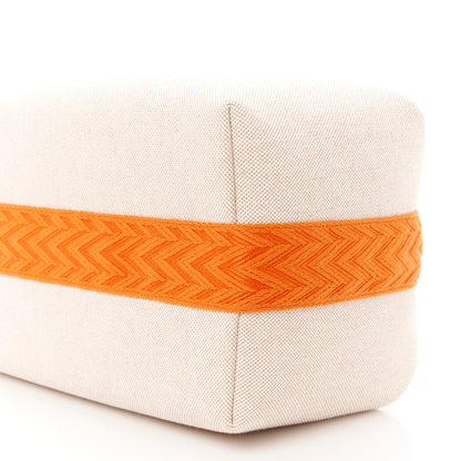 Hermes Canvas Large Bride-A-Brac Pouch Natural Orange 9 of 9