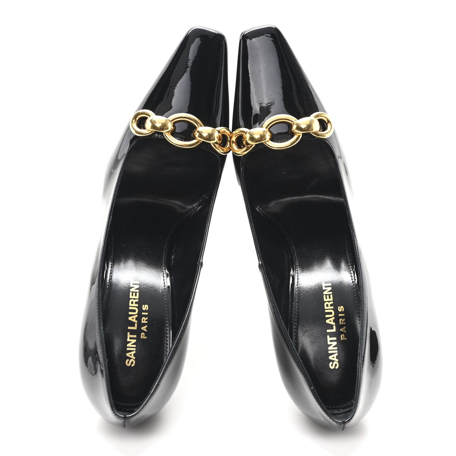 Saint Laurent Patent Silvana 110mm Pumps 37.5 Black 2 of 10