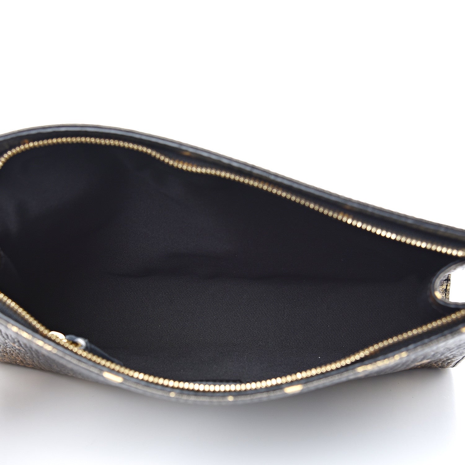 MCM Gradation Visetos Zip Pouch Black Gold 5 of 9