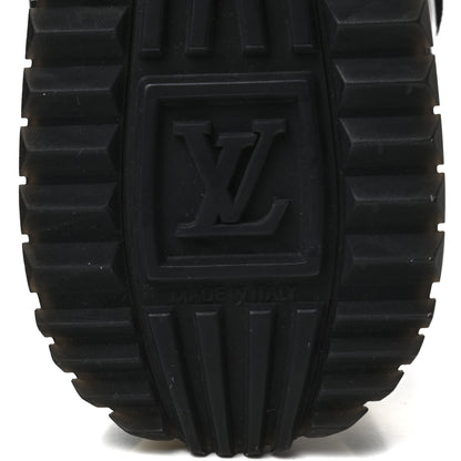 Louis Vuitton Suede Monogram Run Away Sneakers 41 Black 6 of 8