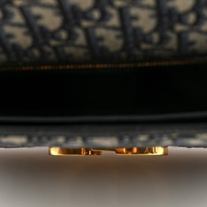 Christian Dior Oblique 30 Montaigne Flap Bag Blue Blue 5 of 9