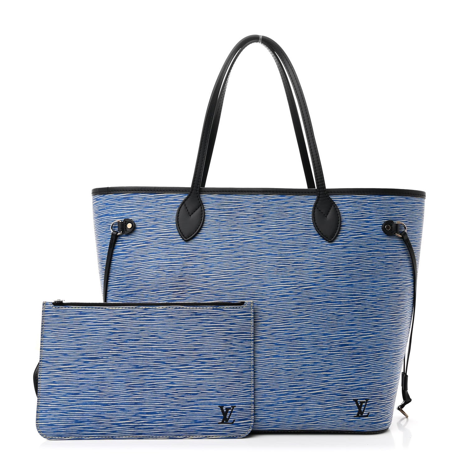 Louis Vuitton Epi Neverfull MM Denim Light 3 of 12