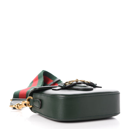 Gucci Calfskin Small Lady Web Shoulder Bag Green 5 of 8
