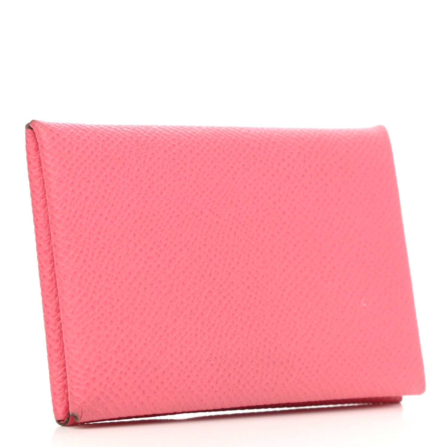 Hermes Epsom Calvi Card Case Rose Azalee 3 of 13