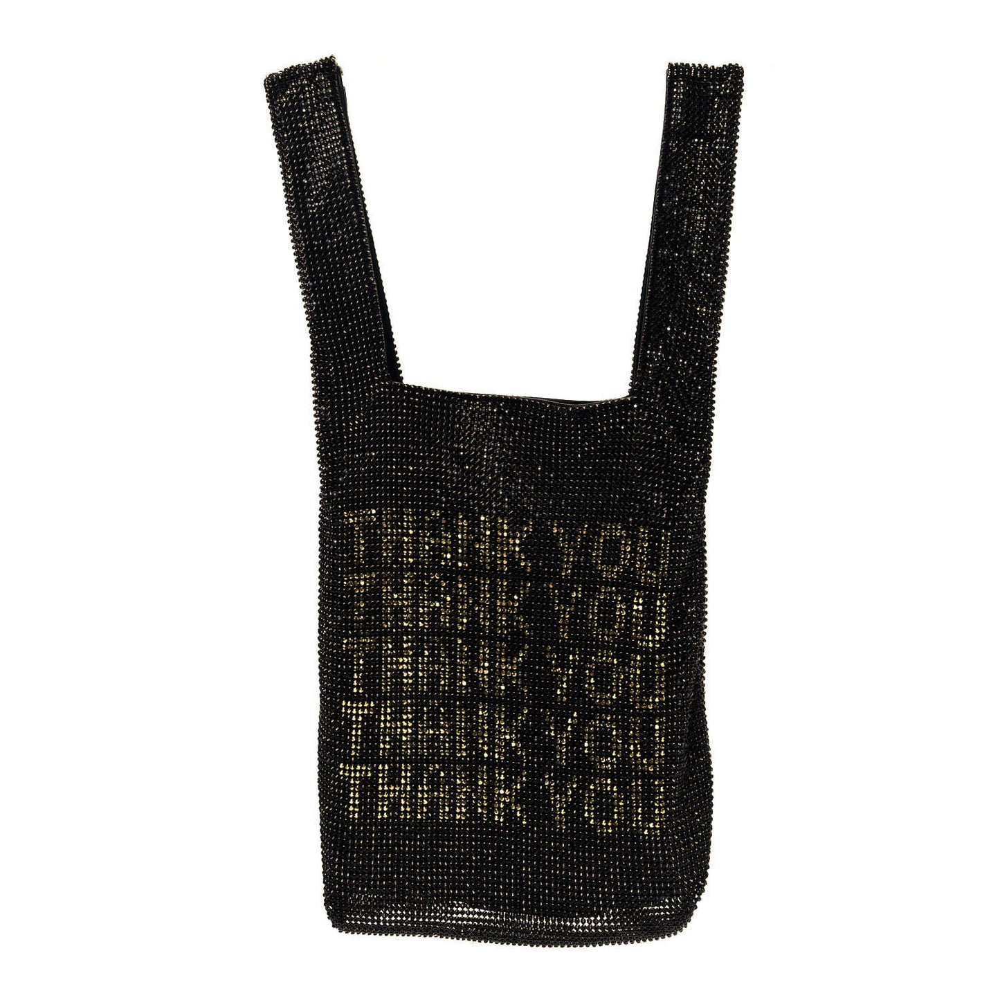 Crystal Mini Wanglock Shopper Black