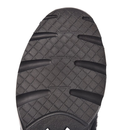 Chanel Tweed Suede Goatskin CC Sneakers 38 Black White 16 of 16
