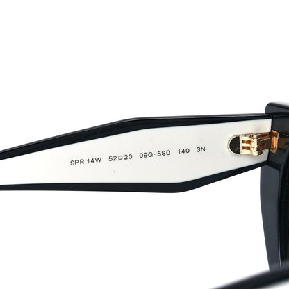 Prada Acetate Sunglasses SPR 14W Black White 5 of 7