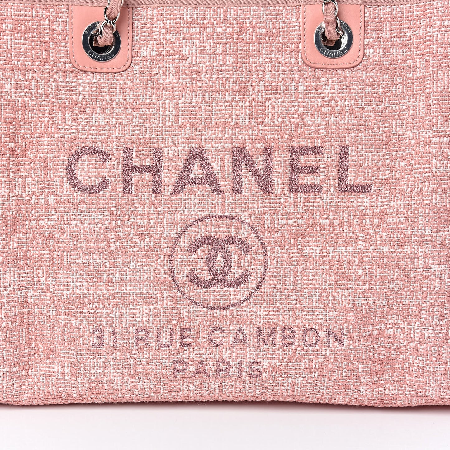 Canvas Small Deauville Tote Pink