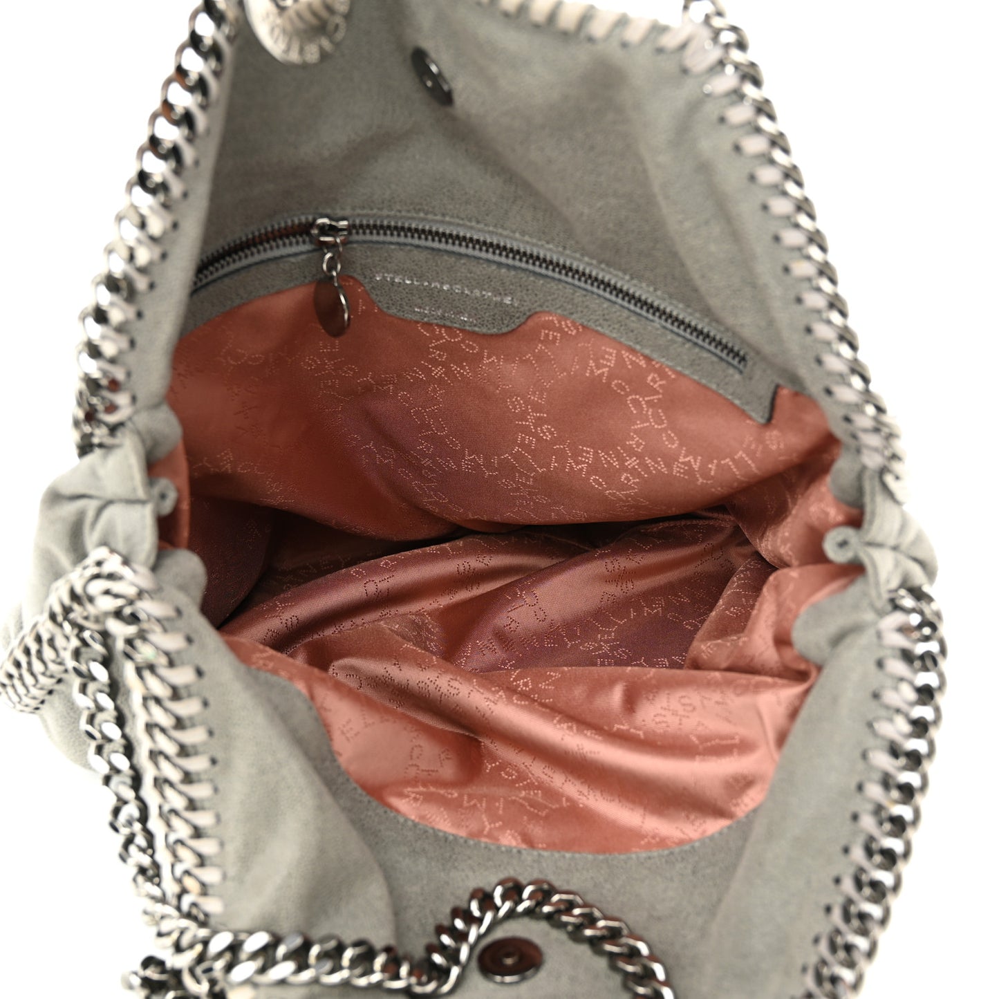 Shaggy Deer Small Falabella Tote Light Grey