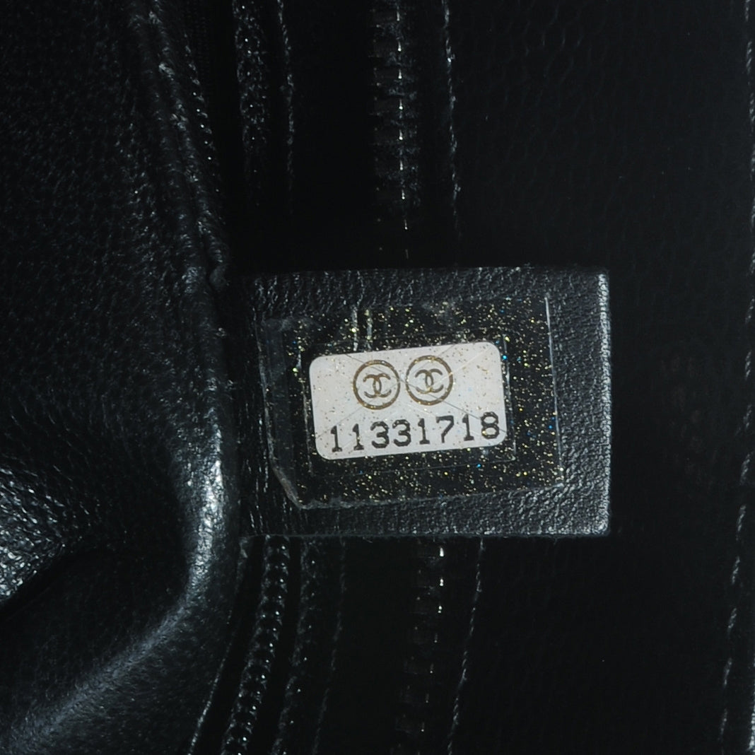 Caviar Medallion Tote Black
