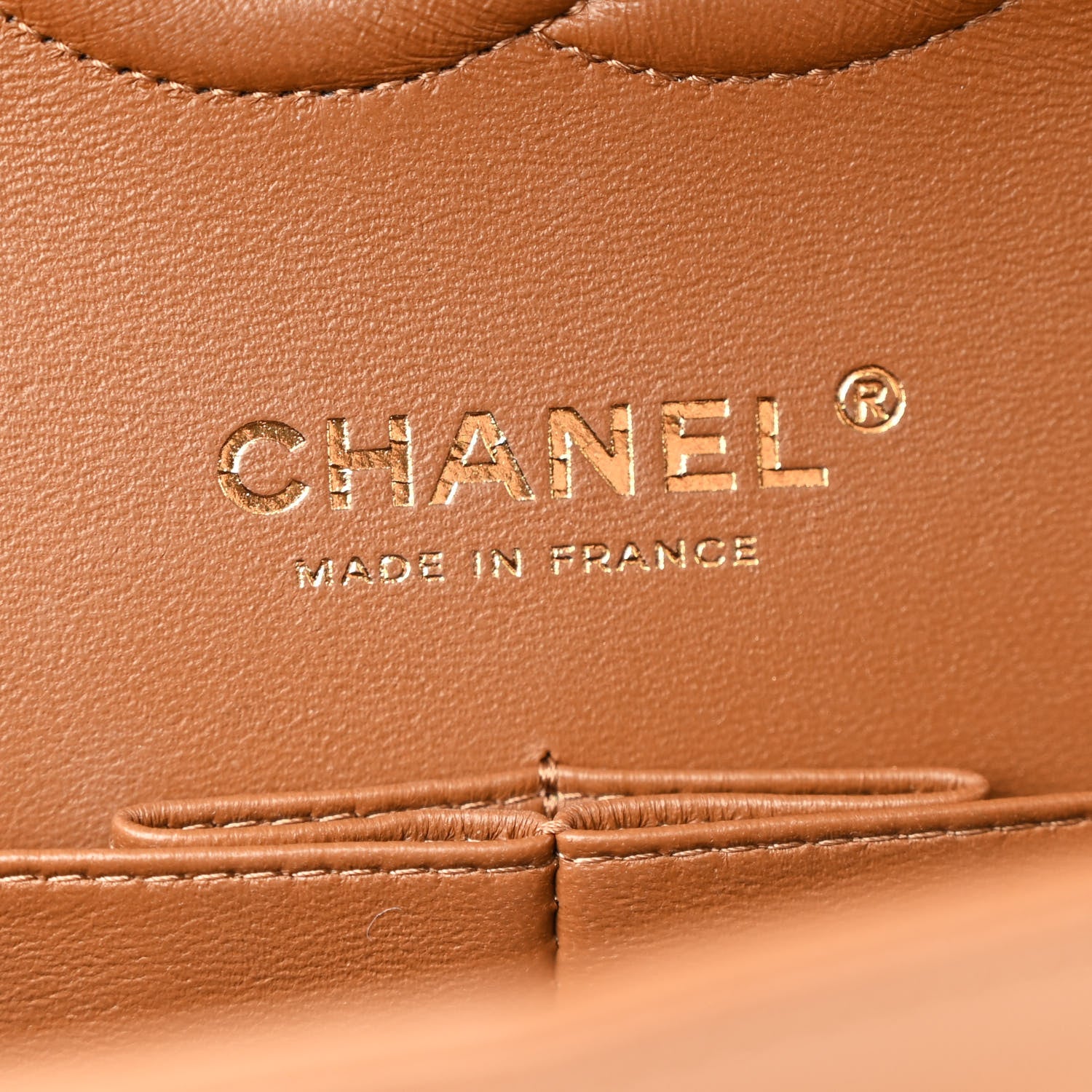 Chanel Lambskin Quilted Medium Double Flap Brown 6 of 11