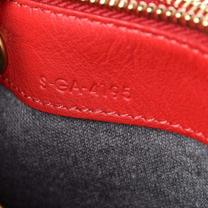 Celine Lambskin Large Trio Crossbody Bag Red 8 of 11