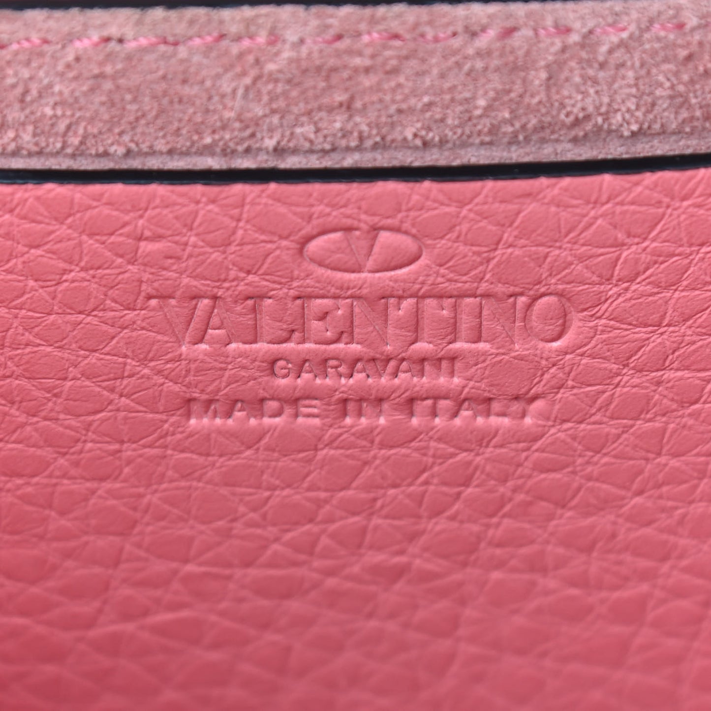 Pebbled Calfskin Rockstud Flap Crossbody Bag Paradise Rose