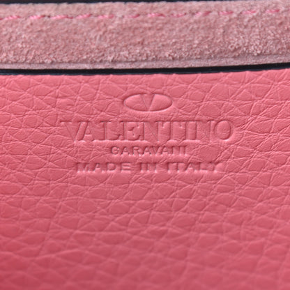 Valentino Garavani Pebbled Calfskin Rockstud Flap Crossbody Bag Paradise Rose 6 of 8