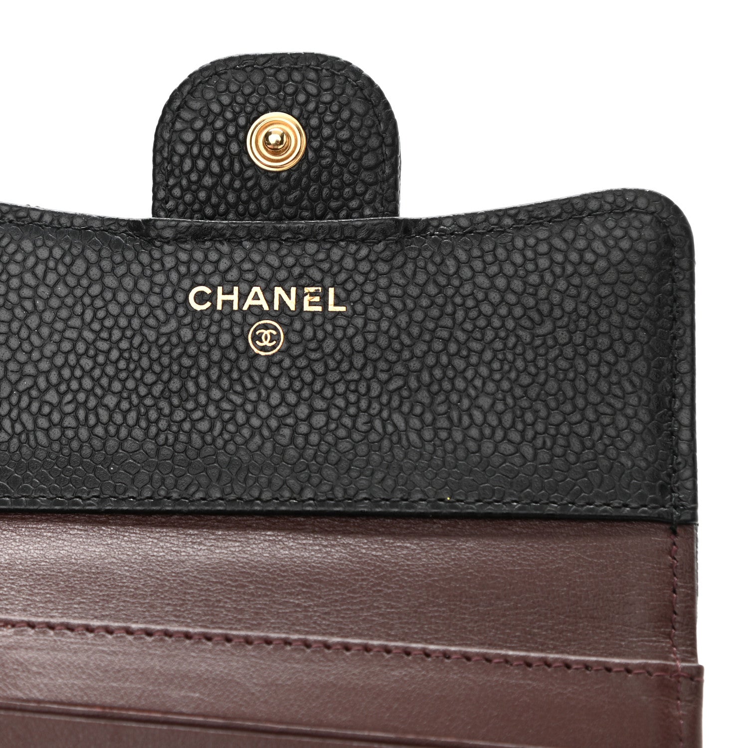 Chanel Caviar Quilted Compact Flap Wallet Black 10 of 18