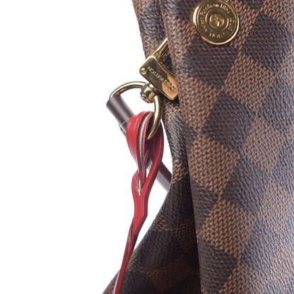 Louis Vuitton Damier Ebene Caissa Hobo Cherry 10 of 11