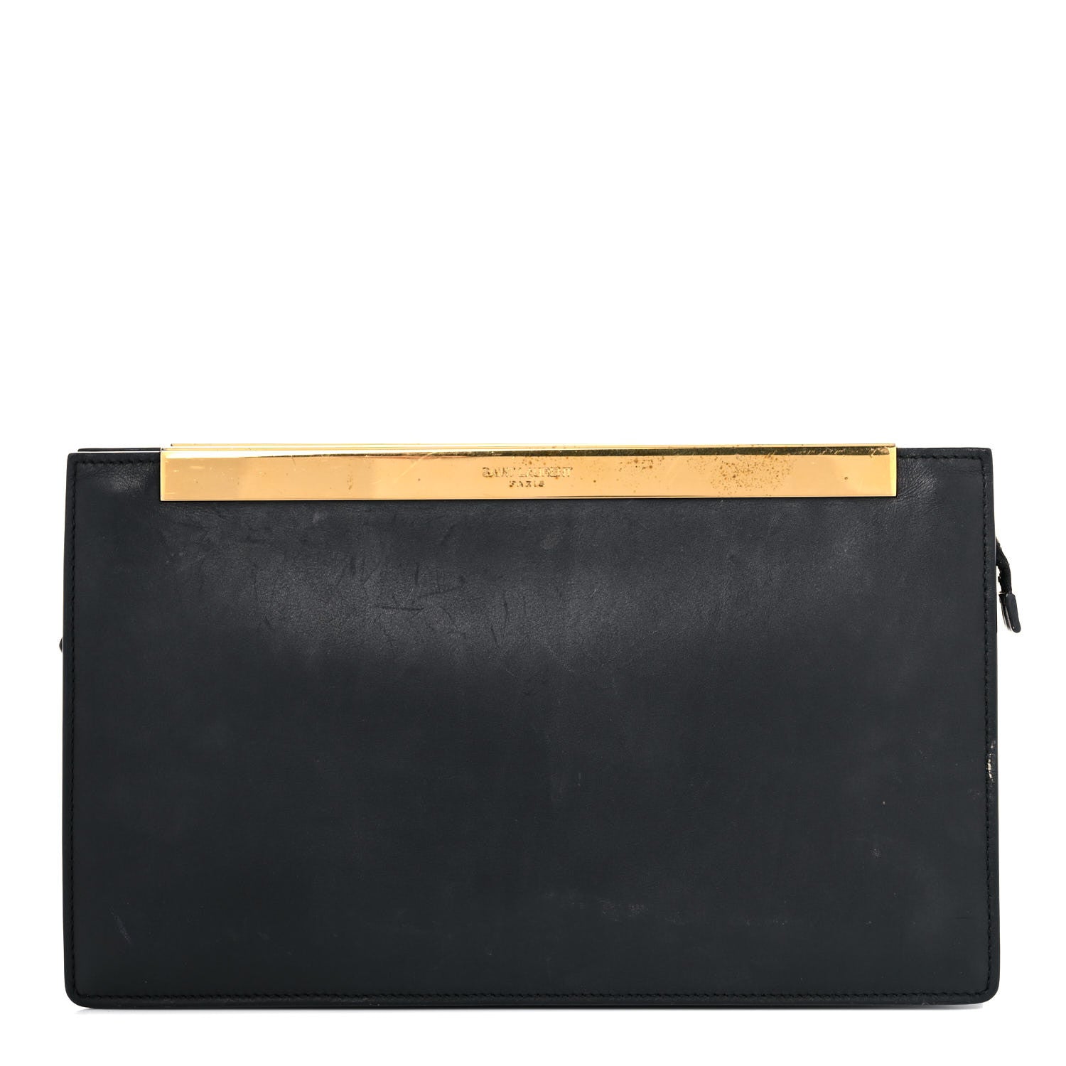 Saint Laurent Leather Lutetia Clutch Black 1 of 29