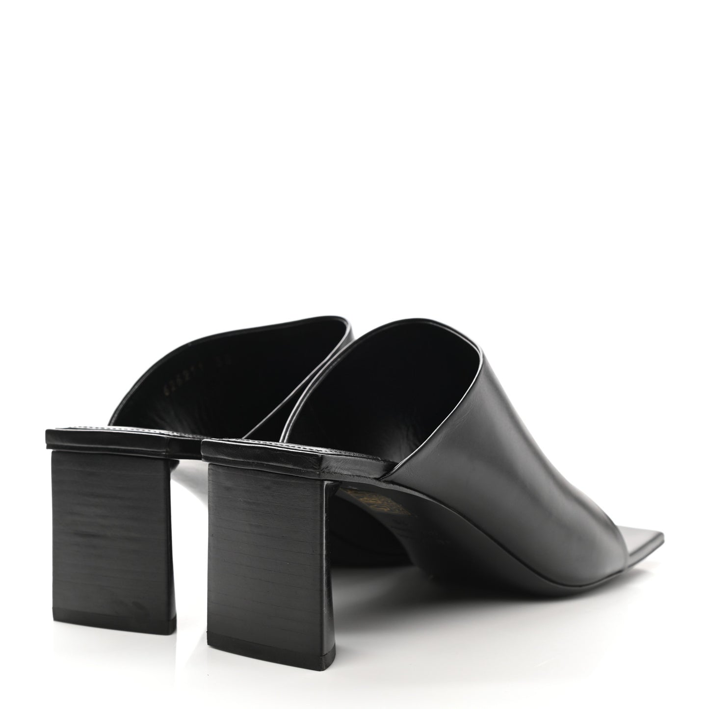 Smooth Calfskin Moon 60mm Sandals 38 Black