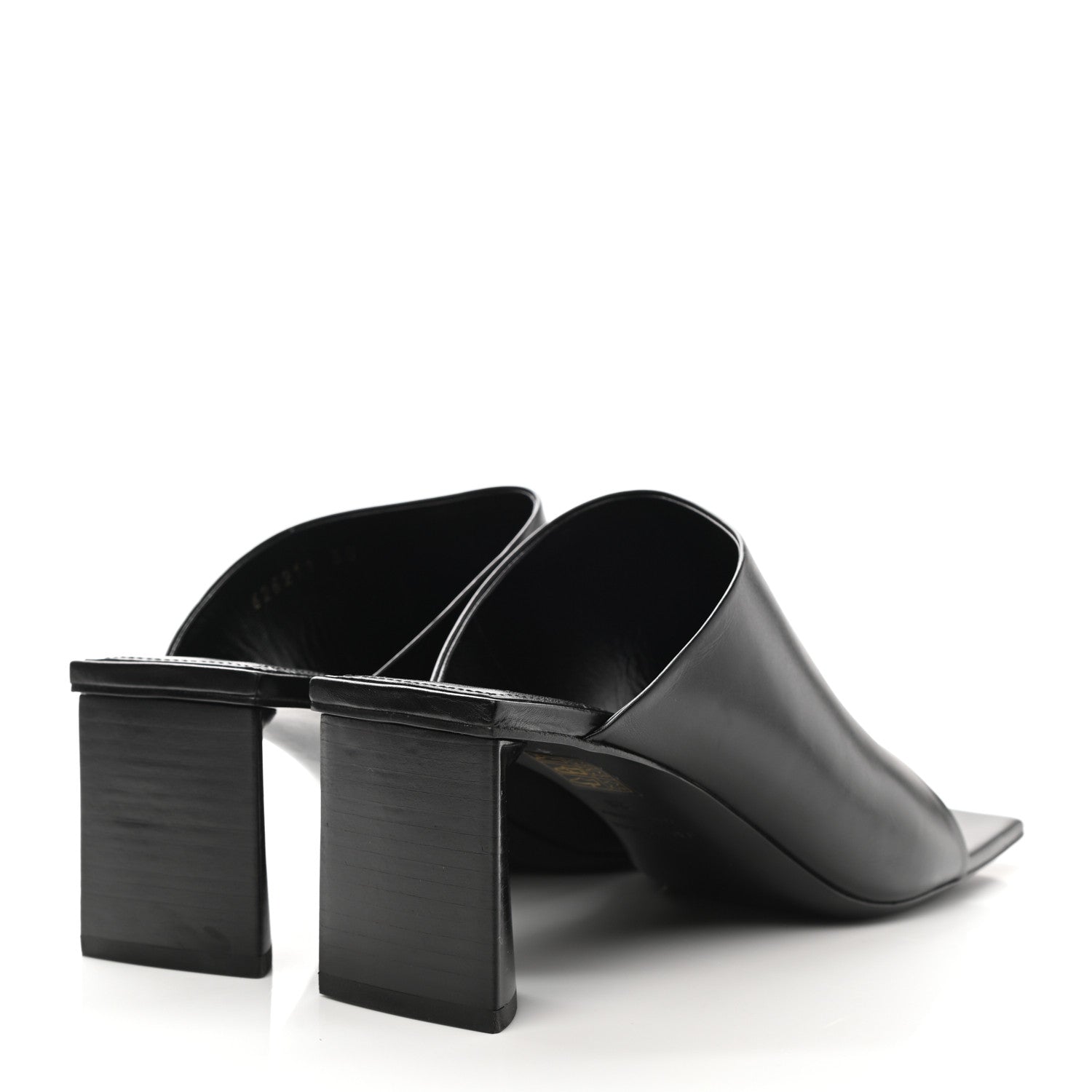 Balenciaga Smooth Calfskin Moon 60mm Sandals 38 Black 4 of 9