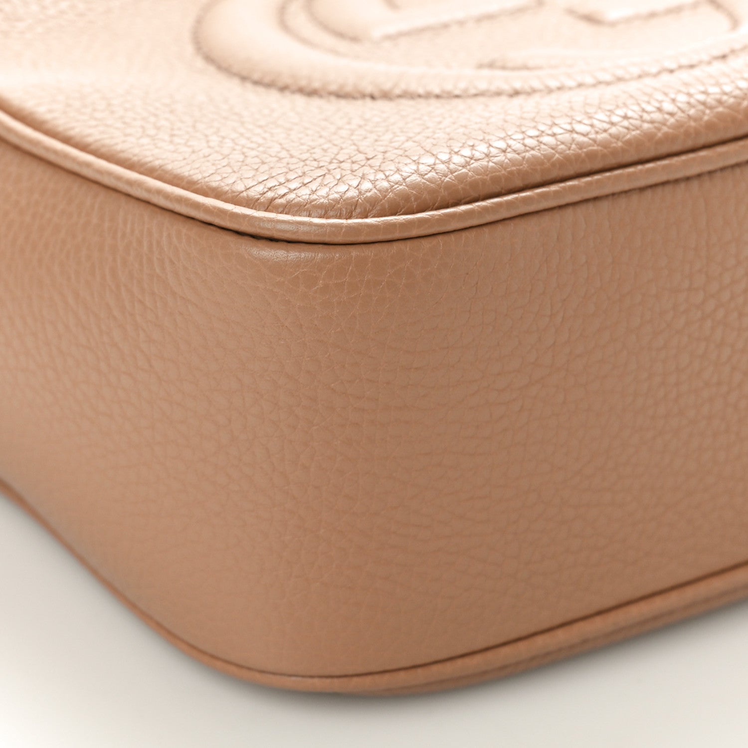 Gucci Pebbled Calfskin Small Soho Disco Bag Camelia 9 of 11