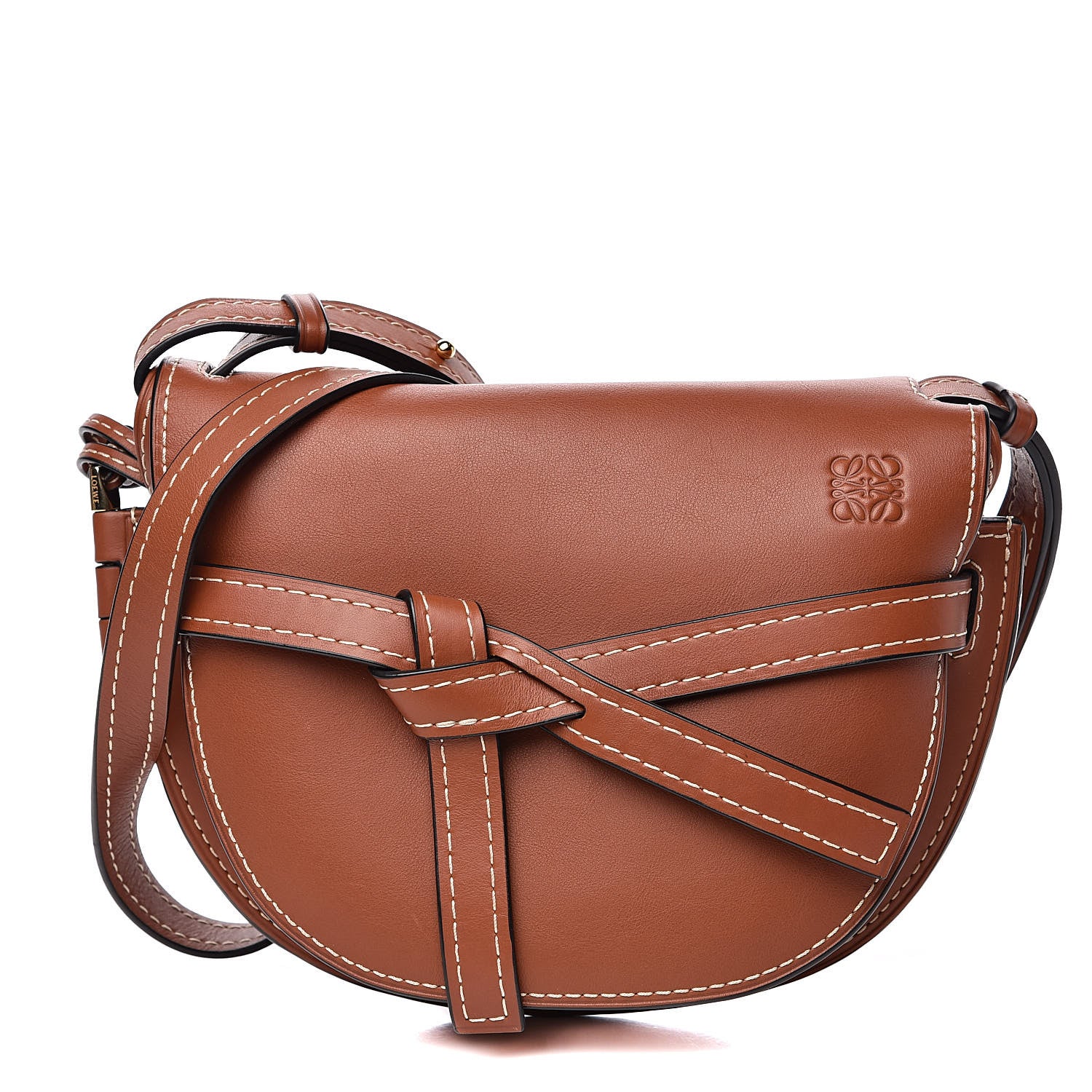 Loewe Calfskin Small Gate Crossbody Bag Rust 1 of 11
