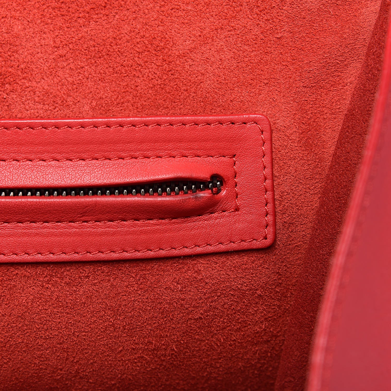Celine Supple Calfskin Medium Phantom Luggage Vermillion 18 of 18