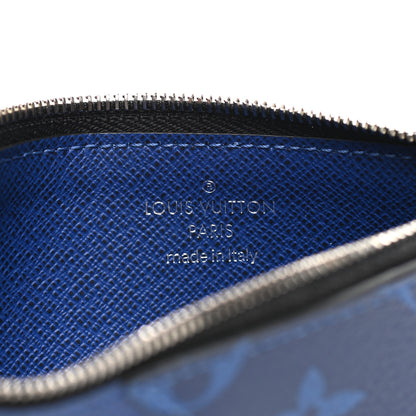 Louis Vuitton Monogram Taiga Coin Card Holder Cobalt 6 of 7
