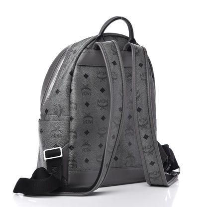 MCM Visetos Small Stark Backpack Phantom Grey 3 of 9