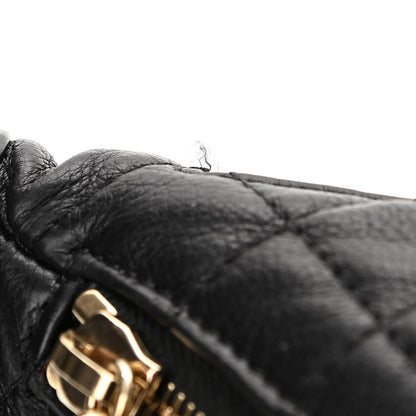 Chanel Calfskin Quilted Banane Waist Bag Fanny Pack Black 11 of 12