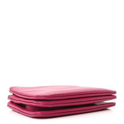 Celine Lambskin Small Trio Crossbody Bag Fuchsia 4 of 10