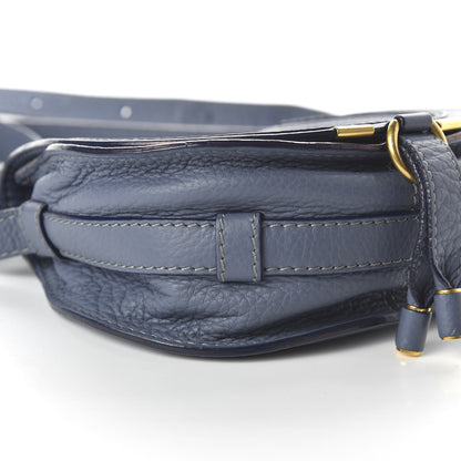 Chloe Calfskin Mini Marcie Round Crossbody Street Blue 6 of 11