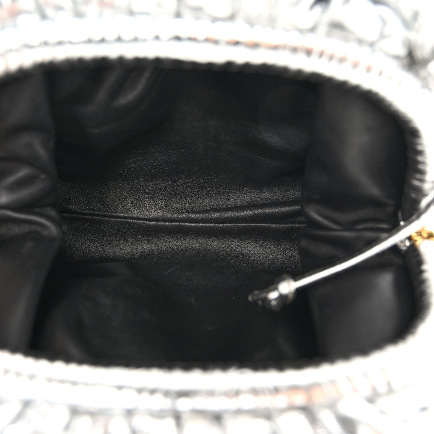 Bottega Veneta Metallic Bark Calfskin The Mini Pouch Silver 5 of 10