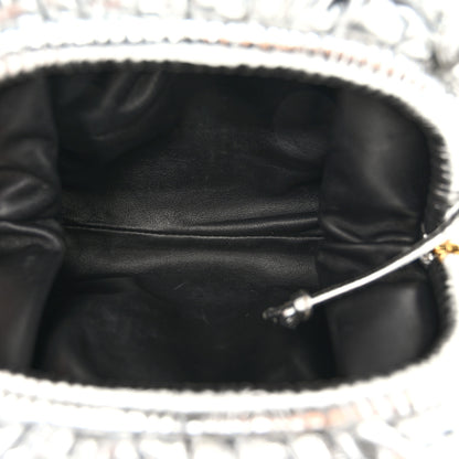 Bottega Veneta Metallic Bark Calfskin The Mini Pouch Silver 5 of 10